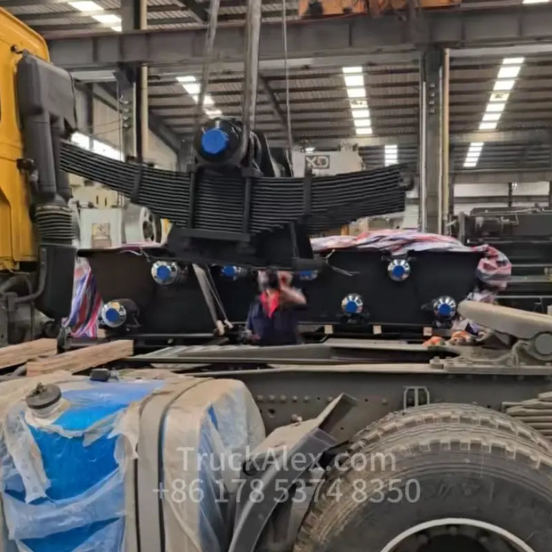 Carga de 4 ejes bogie en 1 tractor Living Show